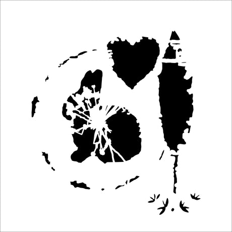 L'atelier des artisans • gabarit 30x30cm silhouette printanière