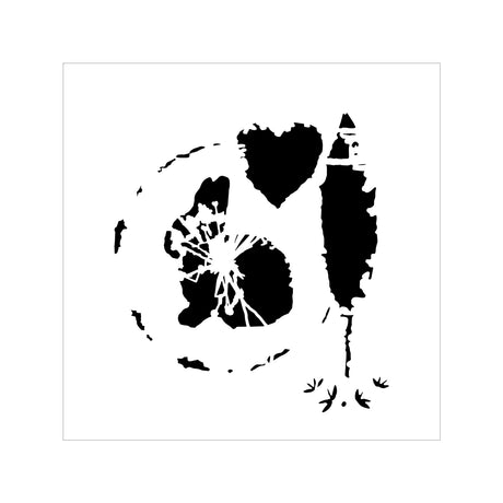 L'atelier des artisans • gabarit 15x15cm silhouette printanière