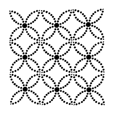 L'atelier de l'artisan • gabarit 30x30cm anneaux pointillés