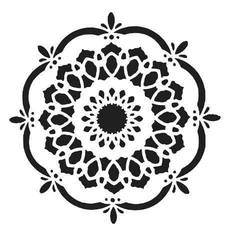 L'atelier de l'artisan • gabarit fleur coupée à la main 30,5x30,5cm