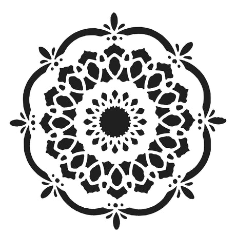 L'atelier de l'artisan • gabarit fleur coupée à la main 15,2x15,2cm