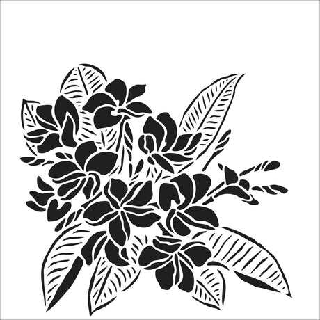 L'atelier de l'artisan • gabarit plumeria 30,5x30,5cm