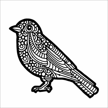 L'atelier de l'artisan • pochoir oiseau bleu 30,5x30,5cm