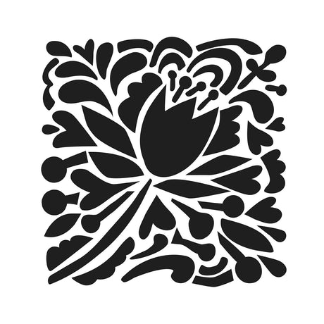 L'atelier de l'artisan • pochoir fête des tulipes 15,2x15,2cm