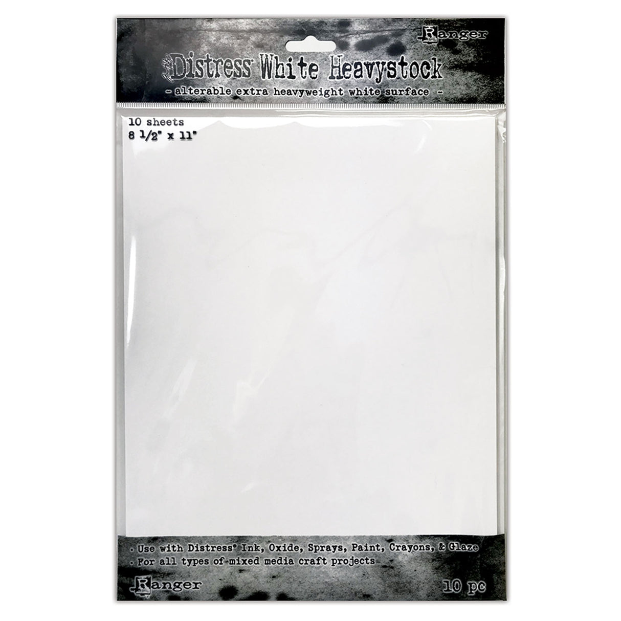 Ranger ink ranger • Tim Holtz détresse techniques mixtes heavystock 20,32x25,40cm blanc