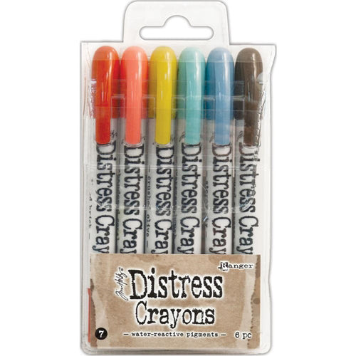 Ranger Ink Ranger • Ensemble de crayons de détresse Tim Holtz 7 6 pièces.