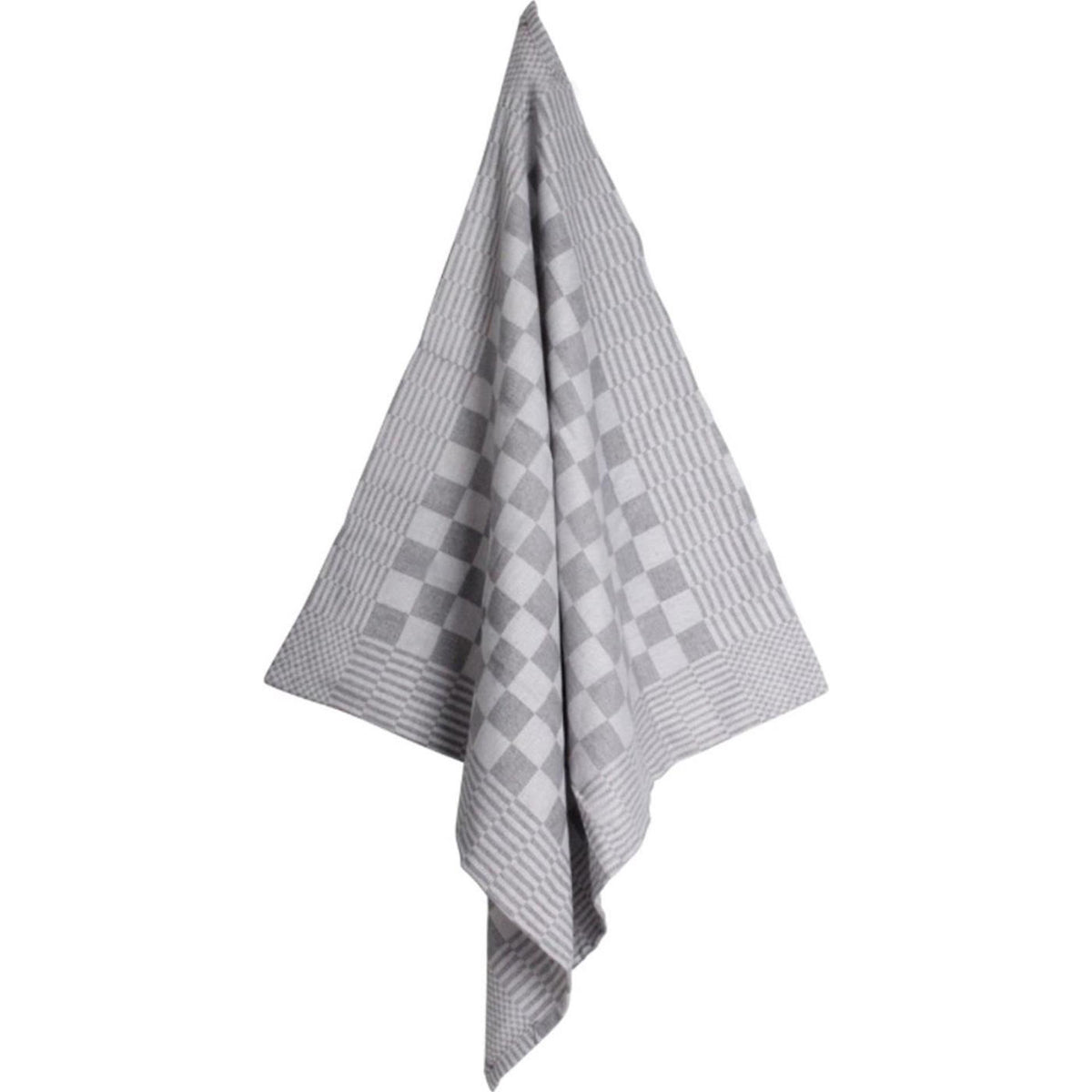 Torchon de chef gris grand diamant 70x70cm paquet de 12 pcs.