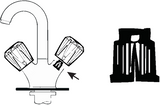 Support de serrage Cornat pour poignée de robinet (2 pcs) - tec302625