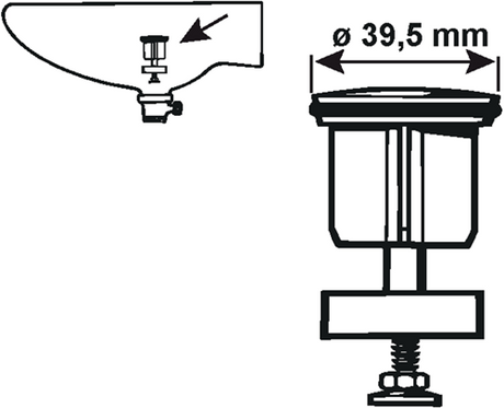 Cornat cône de vidange drain excentrique 1 1 4 - tec317409
