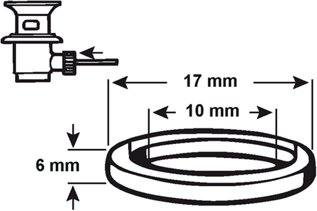 Joint Cornat pour robinet de vidange 2pcs - tec317418