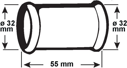 Siphon Cornat double manchon 32mm ch - tec318206