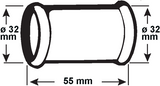 Siphon Cornat double manchon 32mm ch - tec318206