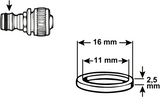 Joint torique Cornat gardena 11mm (2pcs) - tec380007