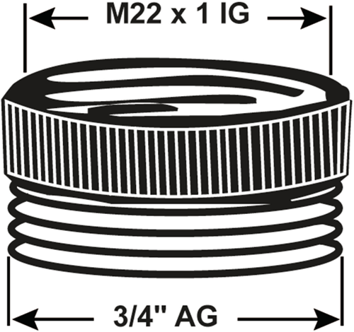 Cornat réducteur laiton ch vm m22x3 4 - tec386303