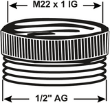 Cornat réducteur ch laiton vm m22x1 2 - tec386305