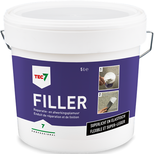 Seau de remplissage Tec7 mastic de remplissage et de finition tout-en-un 5l - 601005000
