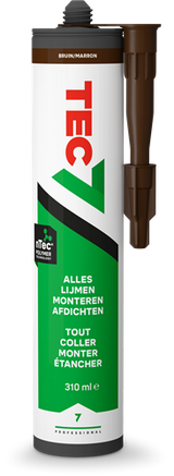 Kit universel cartouche Tec7 310ml marron - 535406000