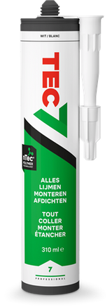 Tec7 cartouche mastic adhésif universel 310ml blanc - 535206000