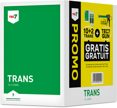 Scellant à joint transparent Tec7 trans clear pattern 310ml - 539506000