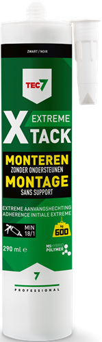 Kit de montage rapide cartouche Tec7 x-tack 290ml noir - 534515000