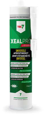 Tec7 xealpro mastic transparent gris cartouche 310ml - 528007000