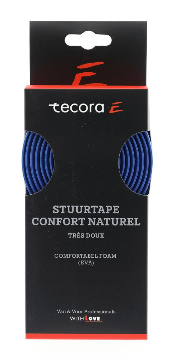 Guidon Tecora e confort naturel, ø2,5x30mm, 1,8m, bleu