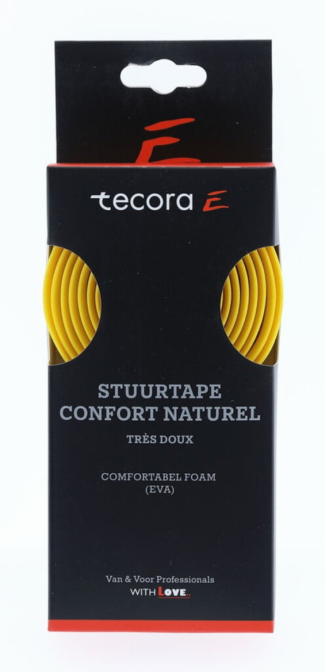 Guidon Tecora e confort naturel, ø2,5x30mm, 1,8m, jaune