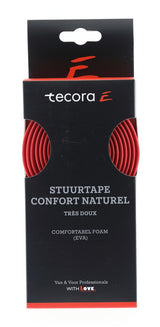 Guidon Tecora e confort naturel, ø2,5x30mm, 1,8m, rouge