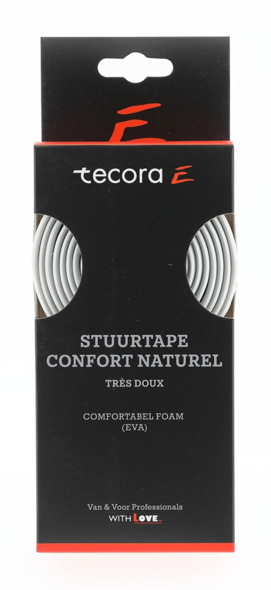 Guidon Tecora e confort naturel, ø2,5x30mm, 1,8m, blanc