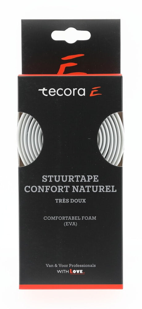 Guidon Tecora e confort naturel, ø2,5x30mm, 1,8m, blanc