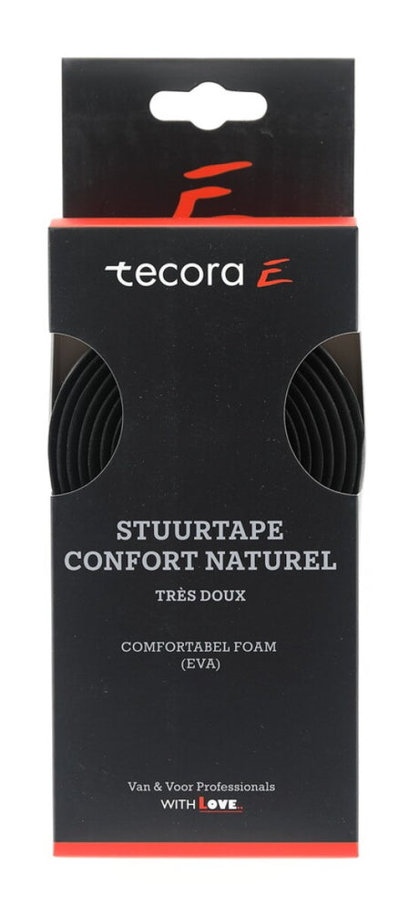 Guidon Tecora e confort naturel, ø2,5x30mm, 1,8m, noir