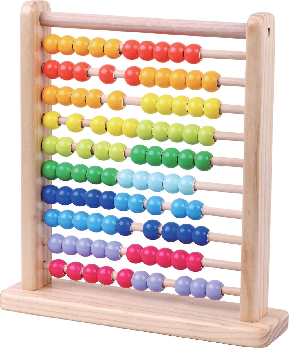 Boulier en bois Van der Doelen 10 x 10 perles