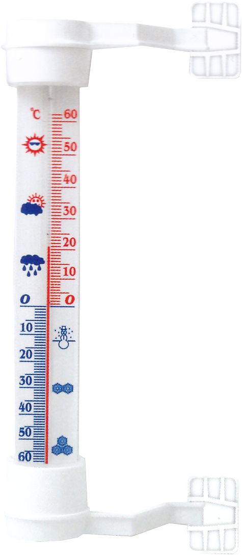 Oogthermometer 27cm witte .
