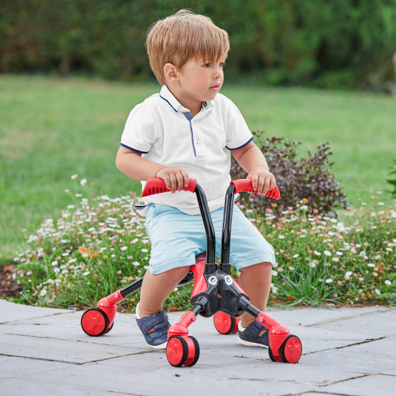 The bugs ScrambleBug Beetle à 4 Roues Junior Rouge Noir