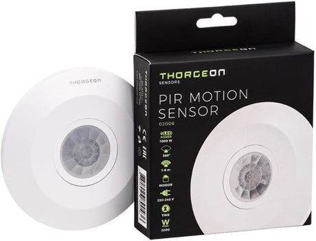 Enzo thorgeon bewegingsmelder opbouw plafond 360 graden plat wit - 3900524