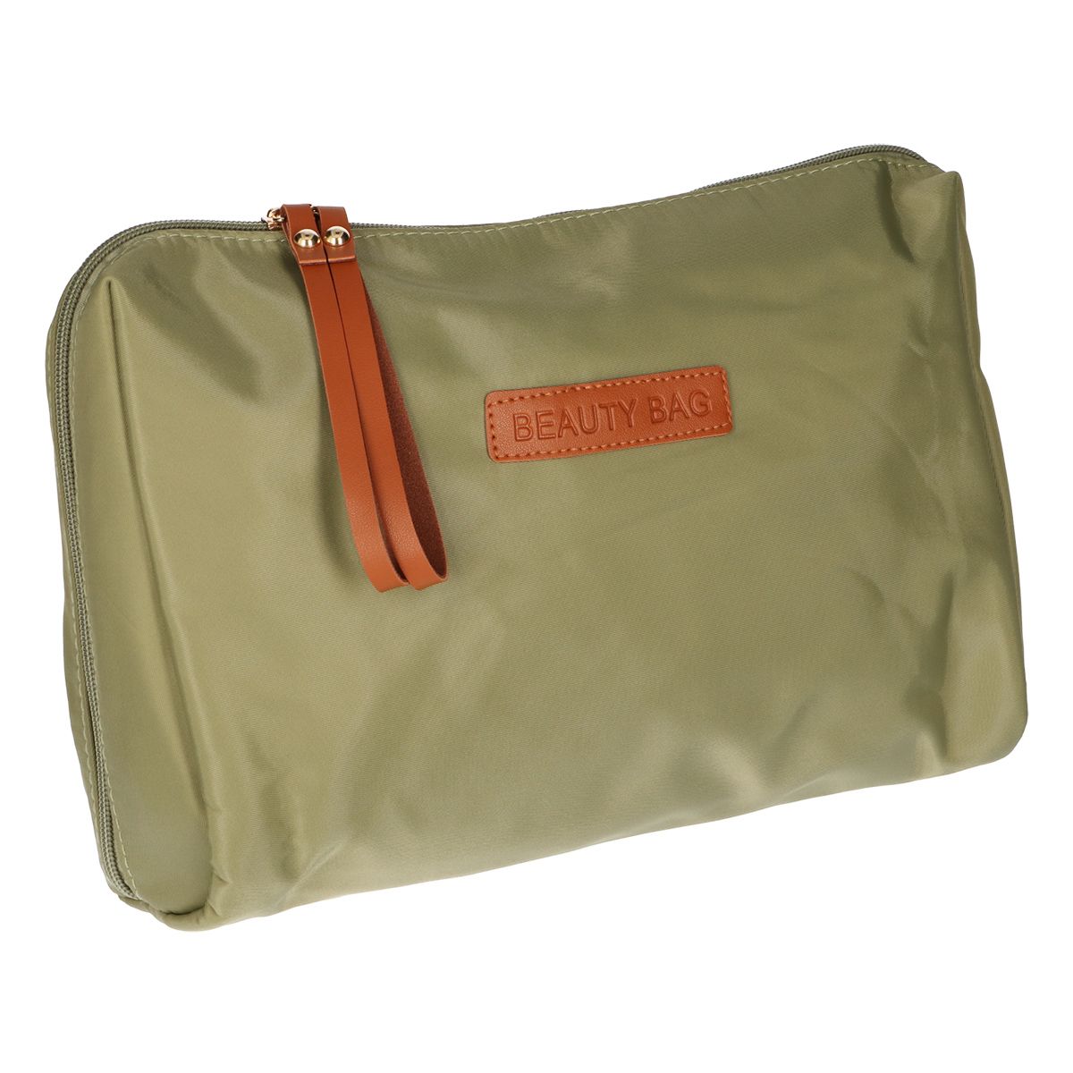 Trousse de toilette Traveler trousse de beauté vert marron 30cm x 20cm