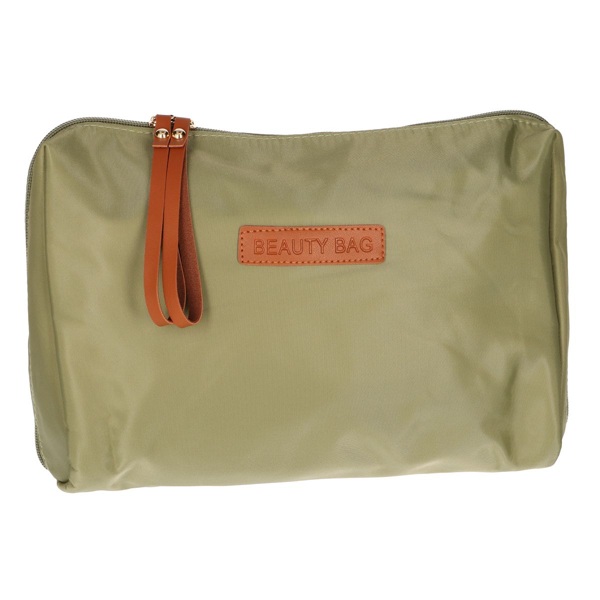 Trousse de toilette Traveler trousse de beauté vert marron 30cm x 20cm