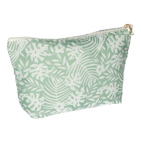 Trousse de toilette Traveler vert palmier blanc 30cm x 19,5cm