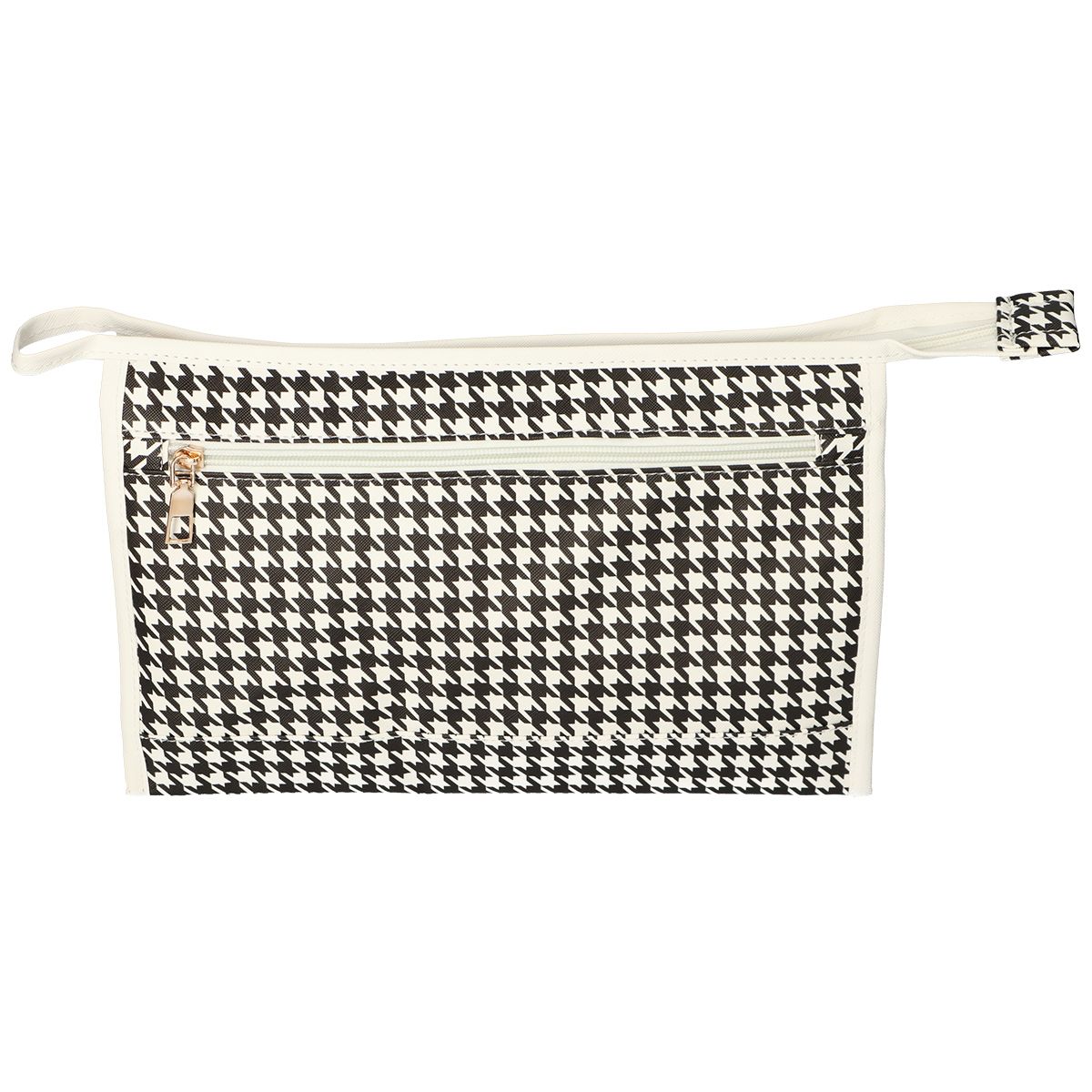 Trousse de toilette traveller pied-de-poule 30cm x 19,5cm