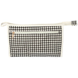 Trousse de toilette traveller pied-de-poule 30cm x 19,5cm