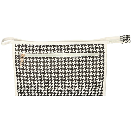 Trousse de toilette traveller pied-de-poule 30cm x 19,5cm