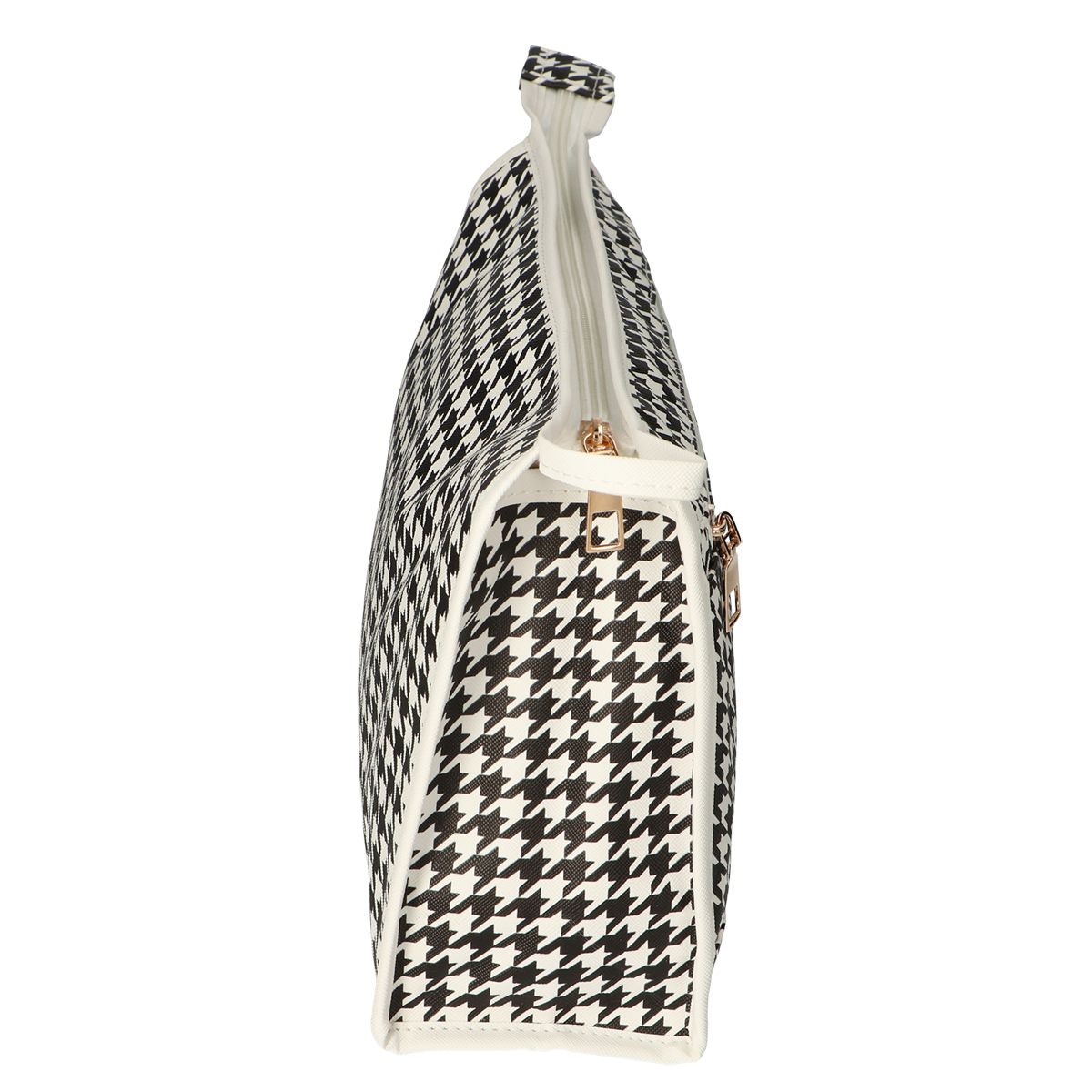 Trousse de toilette traveller pied-de-poule 30cm x 19,5cm