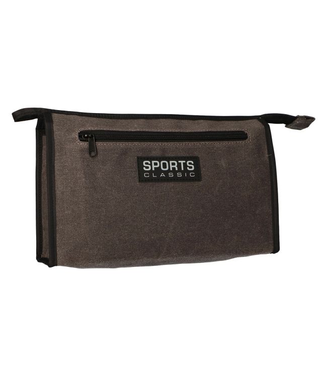 Trousse de toilette Traveler sport classique militaire gris 35cm x 24cm