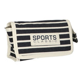 Sac miroir traveller rayure bleu sport classique 16,5x11cm