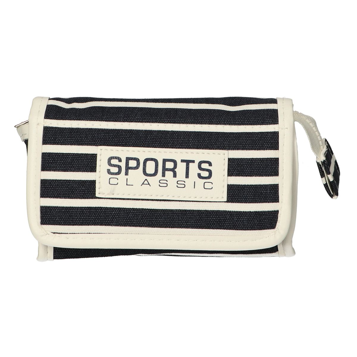 Sac miroir traveller rayure bleu sport classique 16,5x11cm