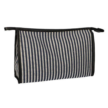 Trousse de toilette Traveler rayure bleu crème 30x20cm