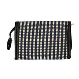 Sac miroir traveller rayure bleu crème 16,5x11cm