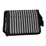 Sac miroir traveller rayure bleu crème 16,5x11cm