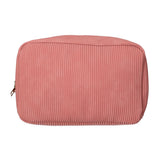 Trousse de toilette Traveler tissu côtelé imperméable rose 28x17cm
