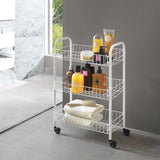 Tomado-metaltex siena chariot de cuisine à roulettes 41x23x63 cm argent